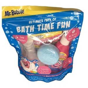 Mr Bubble Ultimate Bath Time Fun Pack Kids Bubble Bath Toy Set NEW